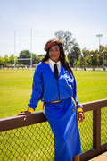 1960 Anniversary / Anniversaire Tracksuit - Blue Skirt Set