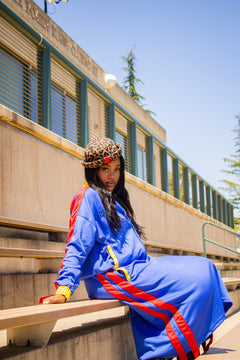 1960 Anniversary / Anniversaire Tracksuit - Blue Skirt Set