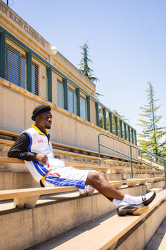1960 Anniversary / Anniversaire Tracksuit - White Shorts Set