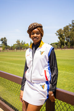 1960 Anniversary / Anniversaire Tracksuit - White Skirt Set